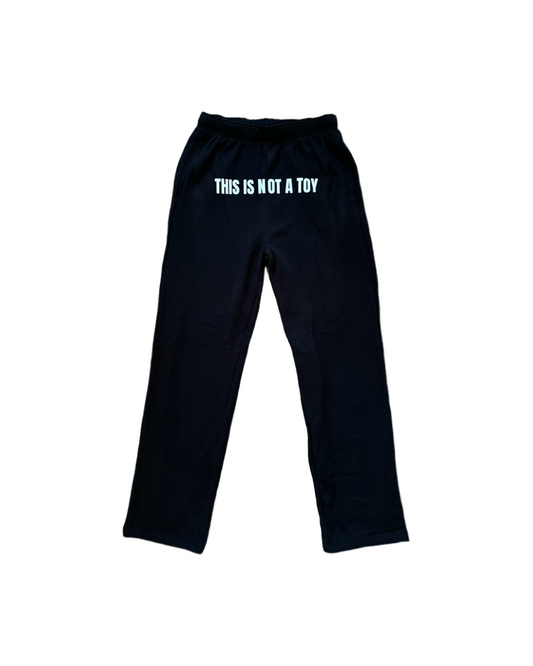 Unisex Straight Leg Sweatpants with Crotch Print